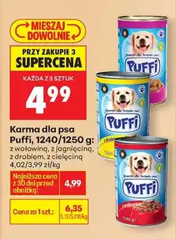 Biedronka Karma dla psa z wołowiną oferta