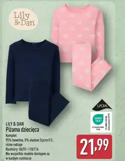 ALDI Piżama dziecięca Lily & Dan oferta