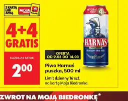 Biedronka Piwo Harnaś puszka oferta