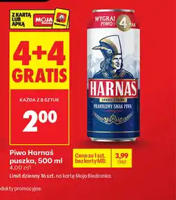 Biedronka Piwo Harnaś puszka oferta
