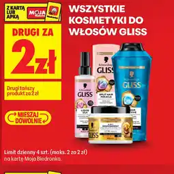 Biedronka Gliss kosmetyki do włosów oferta