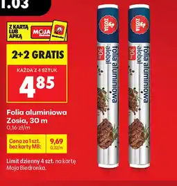 Biedronka Folia aluminiowa Zosia oferta