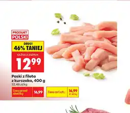 Biedronka Paski z fileta z kurczaka oferta