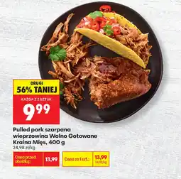 Biedronka Pulled pork szarpana wieprzowina Wolno Gotowane Kraina Mięs oferta