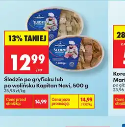 Biedronka Sledzie Kapitan Navi oferta