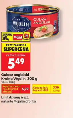 Biedronka Kraina Wędlin Gulasz angielski oferta