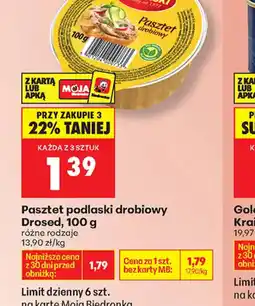 Biedronka Podlaski Pasztet drobiowy oferta