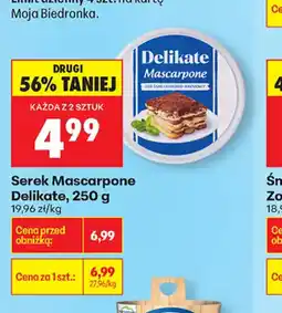 Biedronka Serek Mascarpone Delikate oferta