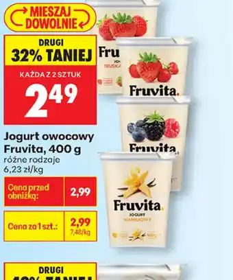 Biedronka Jogurt owocowy Fruvita oferta