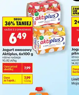 Biedronka Jogurt owocowy Aktiplus oferta