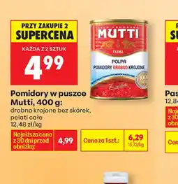 Biedronka Pomidory w puszce Mutti oferta