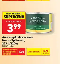 Biedronka Nasza Spiżarnia Ananas oferta