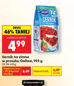 Biedronka Sernik na zimno Gellwe oferta