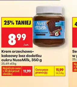 Biedronka Krem orzechowo-kakaowy NussMilk oferta