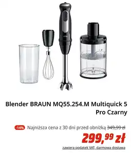 Media Markt Blender BRAUN MQ55.254.M Multiquick 5 Pro Czarny oferta
