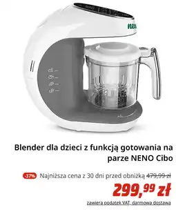 Media Markt Blender dla dzieci z funkcją gotowania na parze NENO Cibo oferta