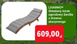 Lidl Składany leżak ogrodowy Sevilla z drewna akacjowego oferta