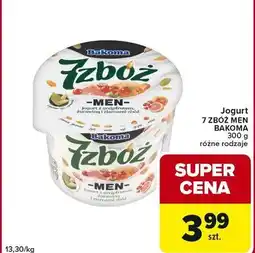 Globi Jogurt jabłko-pomarańcza Bakoma 7 Zbóż Men oferta