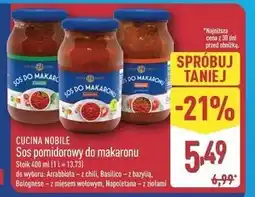 ALDI Sos pomidorowy napoletana z ziołami Cucina Nobile oferta