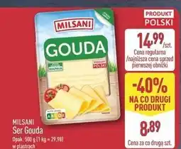 ALDI Ser gouda plastry Milsani oferta