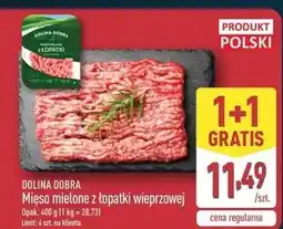 ALDI Mięso mielone z łopatki wieprzowej Dolina Dobra oferta