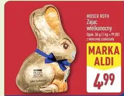 ALDI Figurka zając wielkanocny Moser Roth oferta