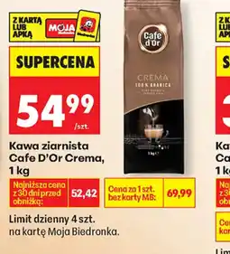 Biedronka Kawa ziarnista Cafe D'Or Crema oferta