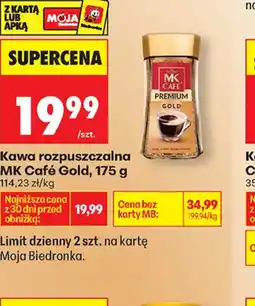 Biedronka Kawa rozpuszczalna MK Café Gold oferta