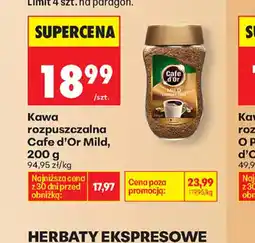 Biedronka Kawa rozpuszczalna Cafe d'Or Mild oferta