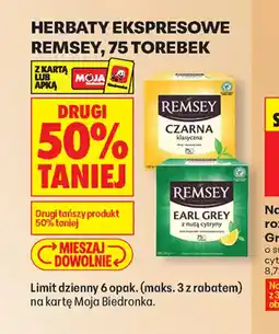 Biedronka Remsey herbaty ekspresowe oferta