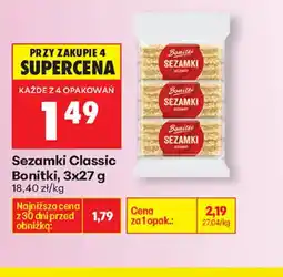Biedronka Bonitki Sezamki Classic oferta