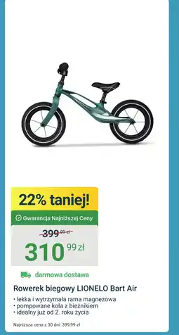 ERLI Rowerek biegowy Lionelo oferta