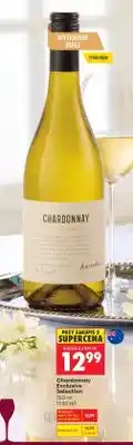 Biedronka Wino Chardonnay Exclusive Selection białe wytrawne oferta