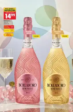 Biedronka Wino musujące półsłodkie białe B.S.S oferta