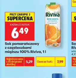 Biedronka Riviva Sok pomarańczowy oferta
