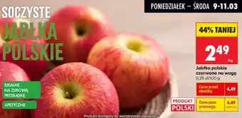 Biedronka Jabłka polskie czerwone na wagę oferta