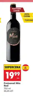 Biedronka Wino czerwone półwytrawne Freixenet Mia Red oferta