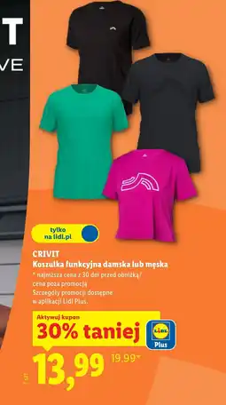 Lidl Koszulka męska Crivit oferta