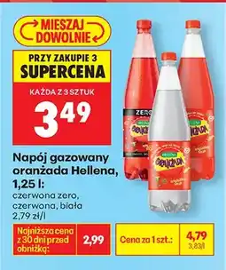 Biedronka Napój gazowany oranżada czerwona zero oferta
