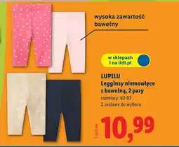 Lidl Legginsy niemowlęce Lupilu oferta
