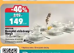 Biedronka Komplet naczyń obiadowych Ambition oferta