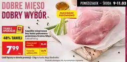 Biedronka Łopatka wieprzowa bez kości pakowana próżniowo oferta