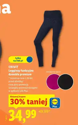 Lidl Legginsy damskie Crivit oferta