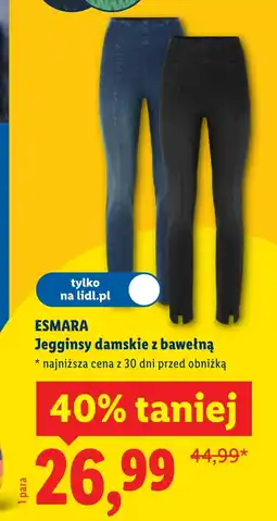 Lidl Jegginsy damskie Esmara oferta