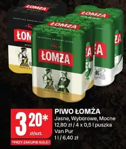 Chorten Piwo łomża jasne, wyborowe, mocne van pur oferta