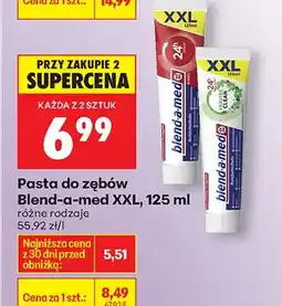 Biedronka Pasta do zębów XXL różne rodzaje oferta