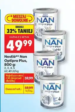 Biedronka Mleko modyfikowane Nan Optipro Plus 2, 3, 4, 5 oferta
