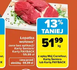 Carrefour Łopatka wołowa Carrefour oferta