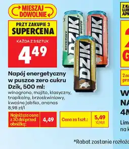 Biedronka Dzik napój energetyczny oferta