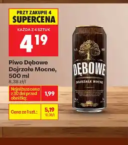 Biedronka Piwo Dębowe Dojrzałe Mocne oferta